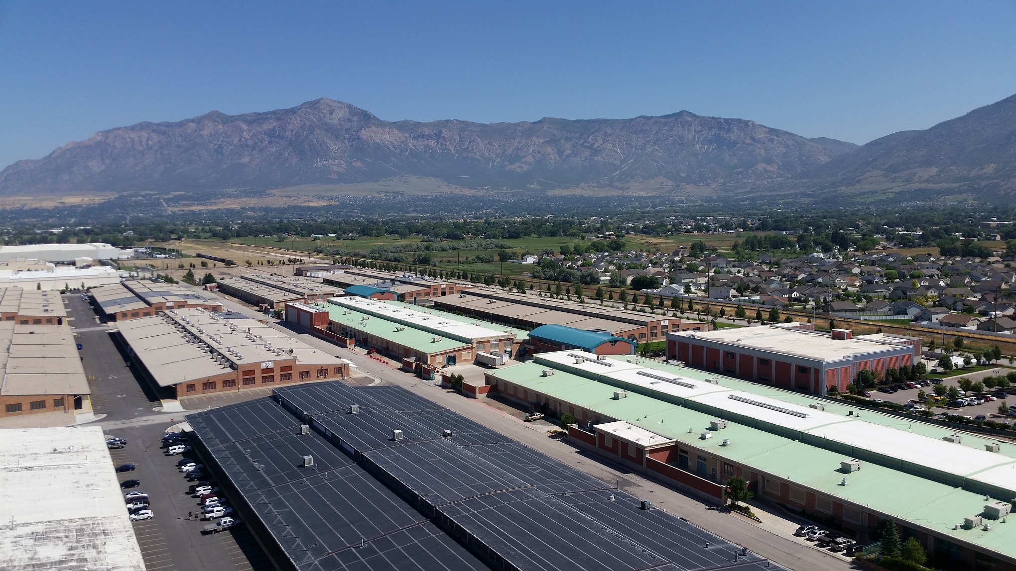 Aerial view of the Business Depot Ogden campus